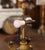 Bronze 19th Century French Empire Bronze Dore Two-Light Candelabra Table Lamp For Sale - Image 8 of 11
