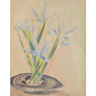 Japanese Water Lilies by Cordelia De Gavere For Sale