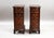 An attractive and practical pair of mahogany bow-front bedside chests of drawers, elegantly designed in the Georgian style...