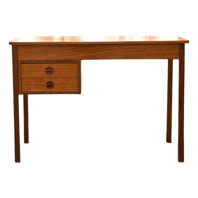 Small Danish Teak Writing Desk, 1950s For Sale