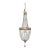 1940's Italian Empire Revival "Sac E Perle" Crystal Basket Chandelier For Sale