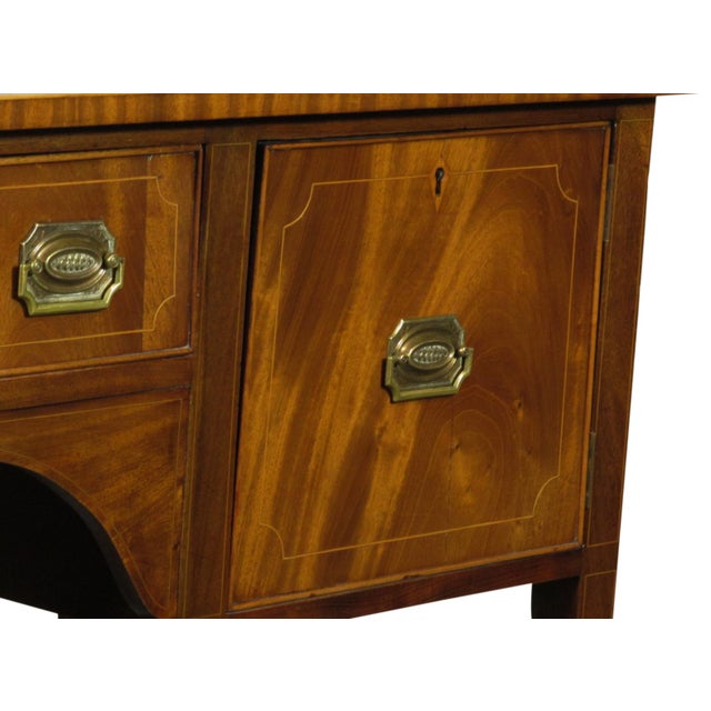 Early 20th Century George III Style Inlaid Mahogany Sideboard For Sale In Boston - Image 6 of 10