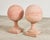 Neoclassical Pair of Tuscan Terracotta Garden Sphere Finials on Pedestals For Sale - Image 3 of 18