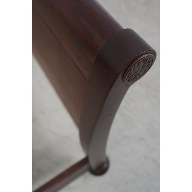 1990s Ethan Allen King Size British Classics Sleigh Bed For Sale - Image 5 of 16