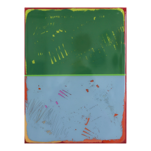 The Window 368 - Modern Shiny Resin Minimalist Earthy Cool Dual Tone Artwork by Ricky Hunt