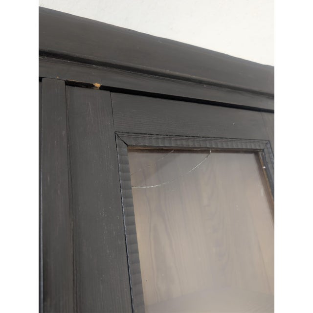 Art Nouveau Glazed Display Cabinet in Wood, 1930s For Sale - Image 9 of 14