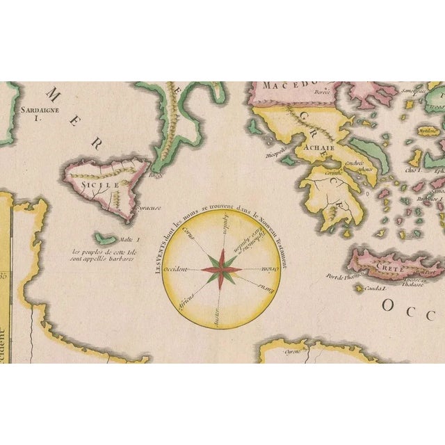 Antique Map Travels of Jesus Christ & Apostles by Seutter, 1743 For Sale - Image 6 of 12