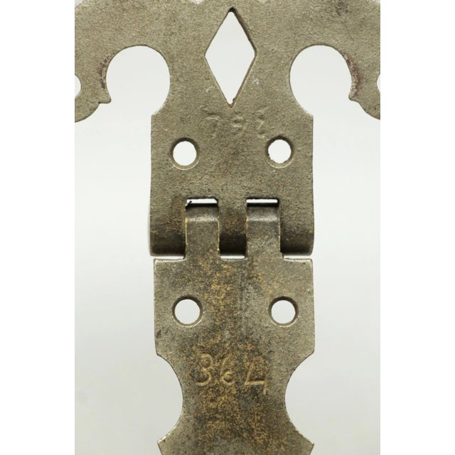 Traditional Vintage Nickel Finish Ice Box Hinge For Sale - Image 3 of 3