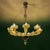 Amber and Emerald Chandelier with Twelve Arms in Hand Blown Glass, 1970s, Set of 2 For Sale - Image 9 of 14