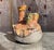 Ceramic Vintage Organic Modern Sculptural Three-Spout Pottery Vase For Sale - Image 7 of 16