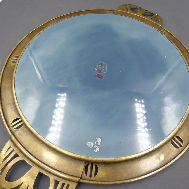 Art Nouveau Cake Plate by Christian Neureuther for Wächtersbacher Steingut, 1900s For Sale - Image 5 of 7