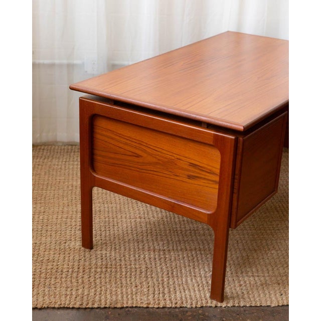 1960s Attributed to Arne Vodder Danish Teak Writing Desk For Sale - Image 14 of 18