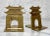 Mid 20th Century Mid-Century Hollywood Regency Brass Chinese Pagoda Bookends - a Pair For Sale - Image 5 of 11