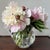 This gorgeous classic large 9" crystal pitcher is wonderful to use or fill with flowers. Made in USA by Heisey. 9" x 7" x...
