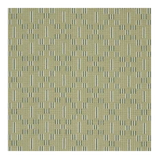 Schumacher Austin Fabric in Green For Sale