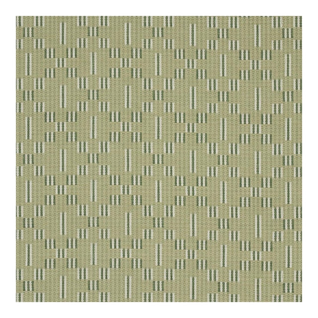 Schumacher Austin Fabric in Green For Sale