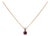Rhodolite Garnet Pendant With Solid 14k Gold – Round 5mm, Gemstone Pendant For Sale