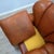 Large Italian Organic Leather Clamshell Lounge Chairs, 1970s, Set of 2 For Sale - Image 10 of 15