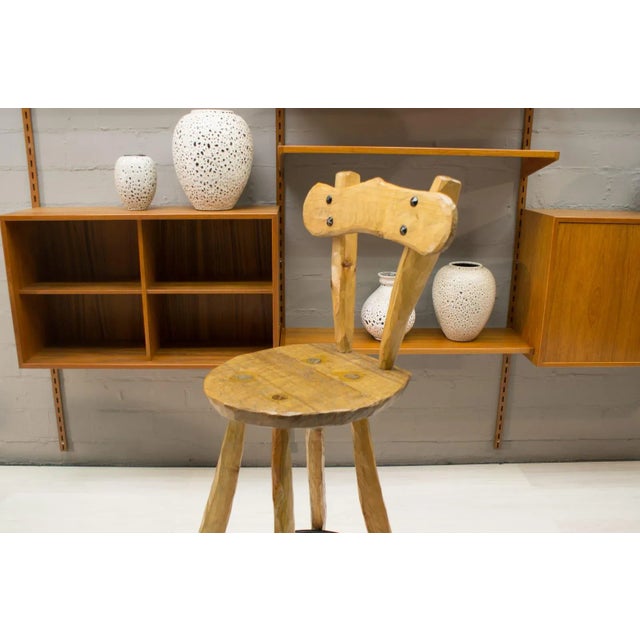 Iron and Wood Bar Stools, 1960s, Set of 4 For Sale - Image 6 of 14