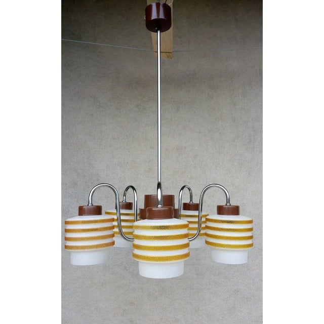 Vintage Type V202-1388 Chandelier from Lidokov, 1960s For Sale - Image 9 of 11