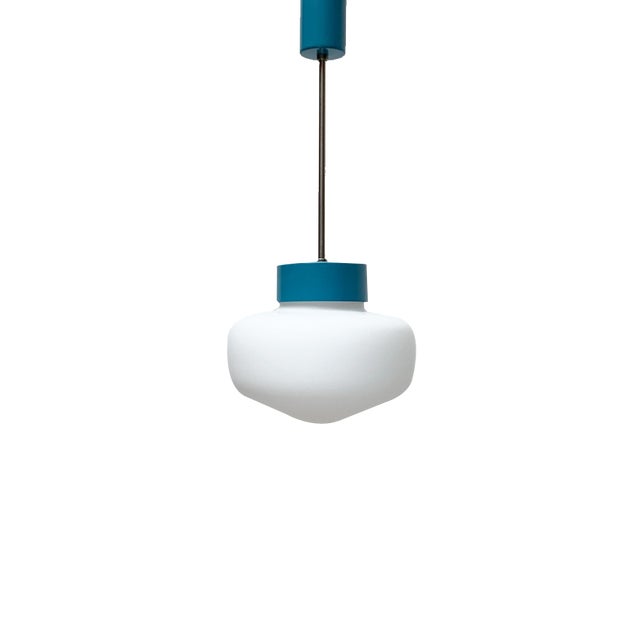 Mid-Century Czech Minimalist Pendant Lamp, 1960s For Sale