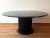 Black Vintage Marble and Ebonized Wood Oval Extendable Dining Table, 1980s For Sale - Image 8 of 12