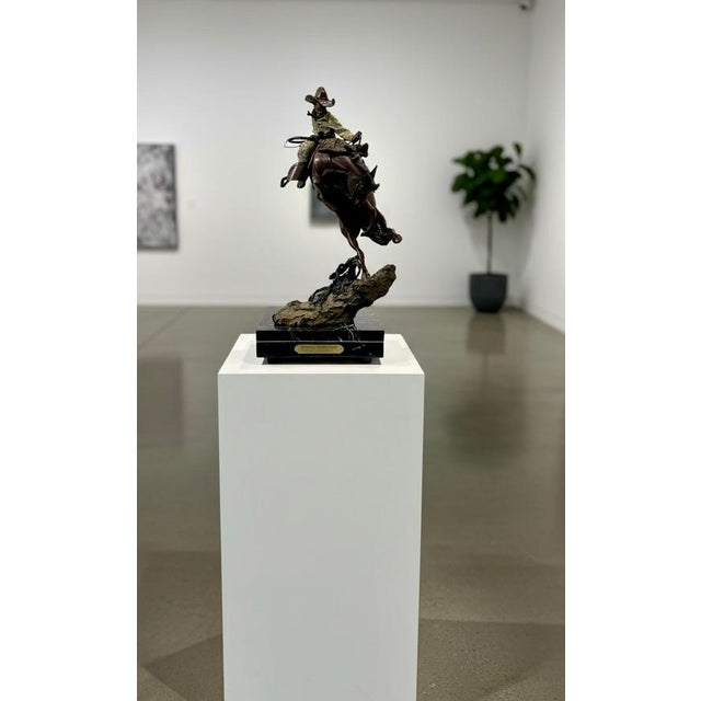 Austin Barton “Attitude Adjustment” Signed Limited Edition Bronze Sculpture | 1995 For Sale - Image 18 of 18