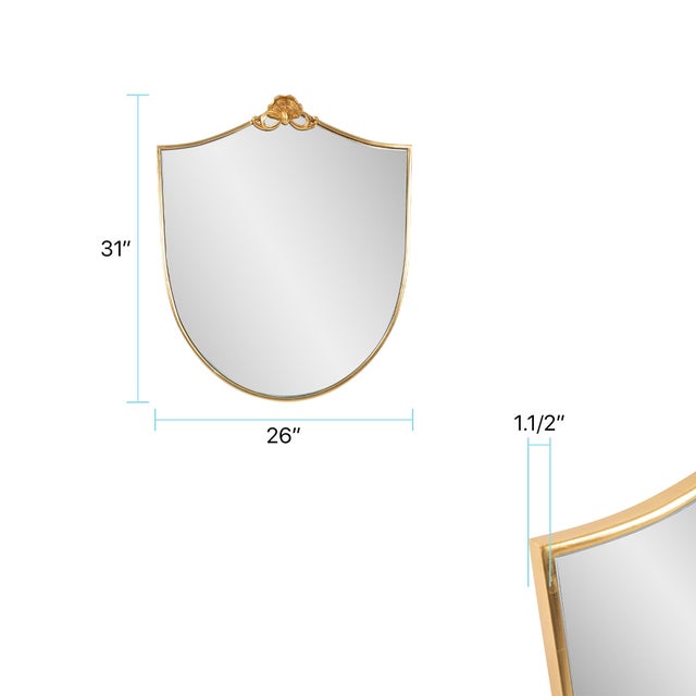 Longhurst Estate Shield Mirror For Sale - Image 9 of 11
