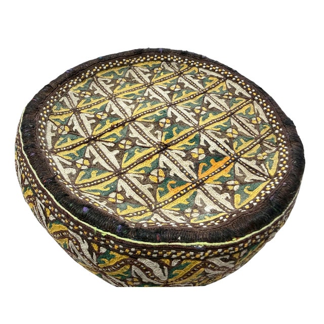 Tribal Tribal Mid-1900's Central Asian Hand Made Afghan-Turkmen Cap For Sale - Image 3 of 5