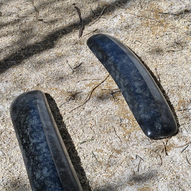 Robert Neuhauser, Black Diabas Sculpture, 1980s, Stone, Set of 2 For Sale - Image 15 of 18