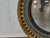Wood English Giltwood Convex Mirror With Ebonized Bosses, 19th Century For Sale - Image 7 of 14