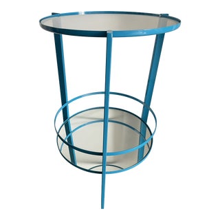 Cb2 Cerulean Bar Cart For Sale