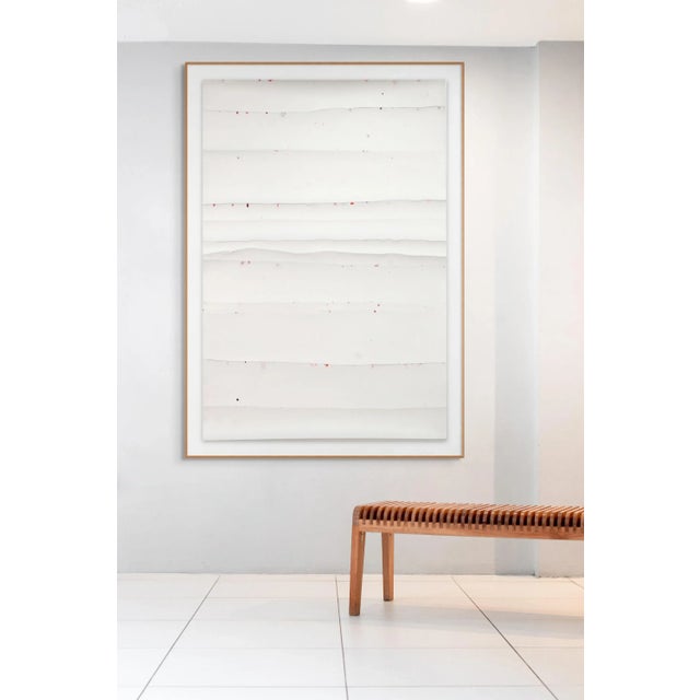 Abstract Contemporary Abstract Ink & Oil on Paper "Canto 12" by Harald Kröner For Sale - Image 3 of 4