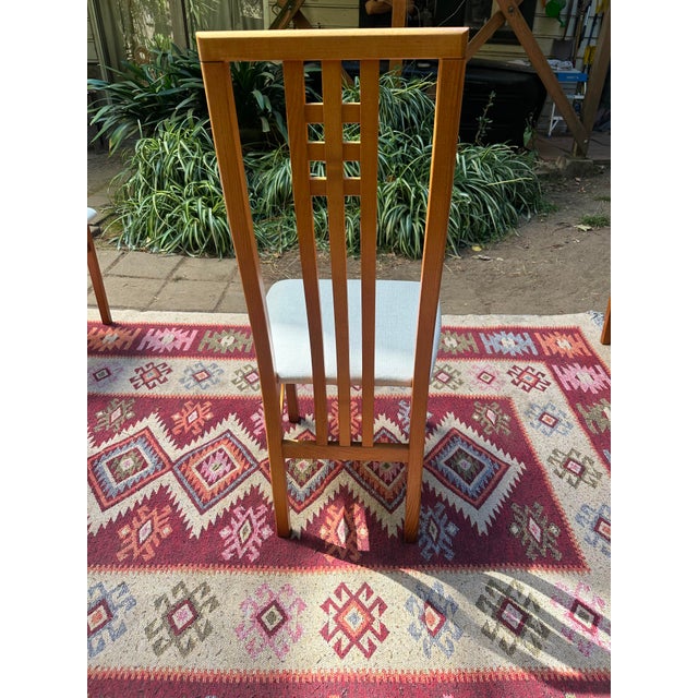 MCM Vintage Ims SRL Italian High Back Dining Chairs Set of 4 For Sale In San Francisco - Image 6 of 6