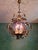 Large italian chandelier in silver lacquered metal with faceted crystal flowers (smoky tint), produced by banci firenze in...