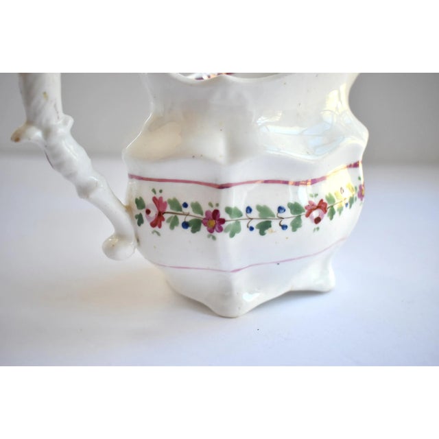 Green Antique Georgian Staffordshire Pink Luster Pitcher For Sale - Image 8 of 11