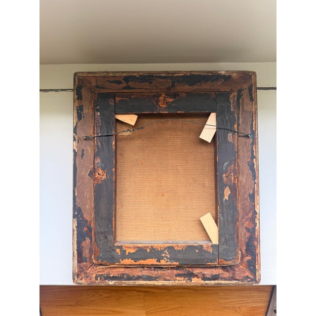 Late 19th Century 19th Century Watermill Oil Painting Landscape With Horses and Riders For Sale - Image 5 of 5