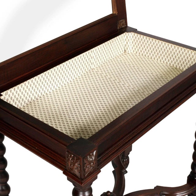 19th Century Renaissance Desk & Chairs, Set of 3 For Sale - Image 4 of 11