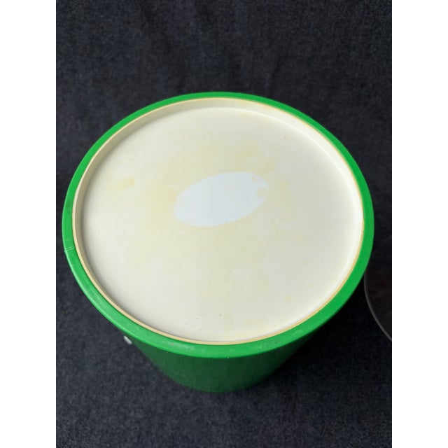 Mid 20th Century Mid Century Modern Lime Green Vinyl & Lucite Ice Bucket For Sale - Image 13 of 18