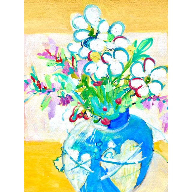 2020s "Flowers in a Heart Vase" Contemporary Painting For Sale - Image 5 of 9
