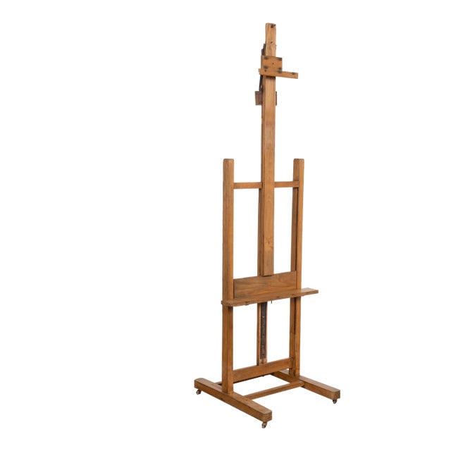 Late 19th Century Antique Wood Painter's Easel For Sale