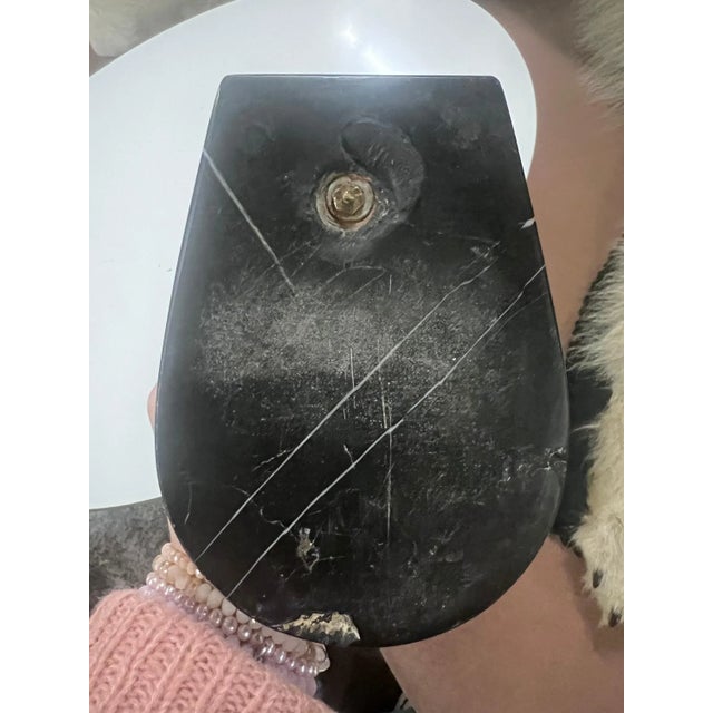 Early 20th Century Antique French Art Deco Bronze Harlequin Posing on Marble Pedestal Ashtray For Sale - Image 5 of 10