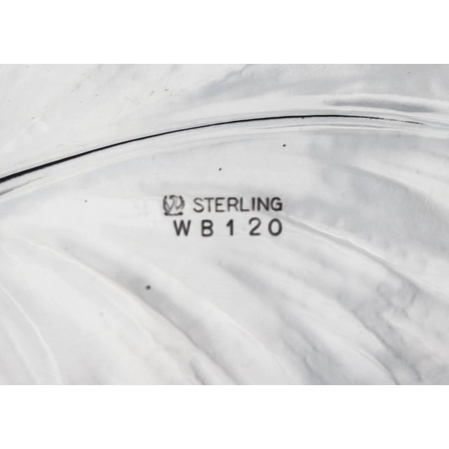 Sterling Silver Art Nouveau Leaf Dishes - A Pair For Sale In New York - Image 6 of 7