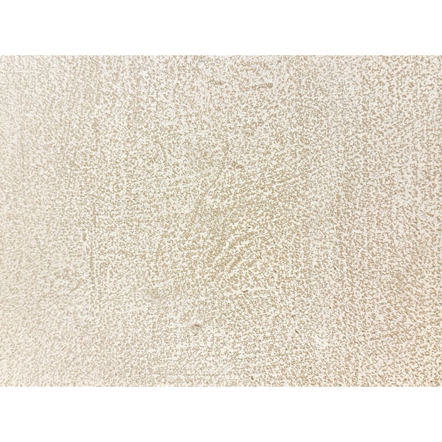 Faux Stone Oval Plaster Side Table From 80's For Sale - Image 10 of 11