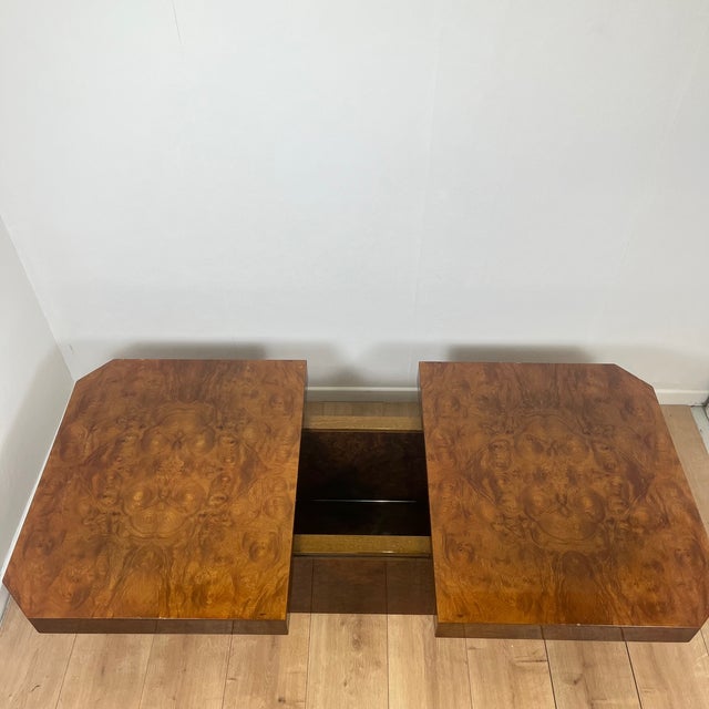 Wood Art Deco Coffee Table in Burr Wood, 1930s For Sale - Image 7 of 16