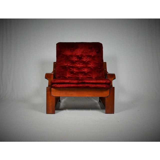 Set of Scandinavain Armchair & Stool, 1960s For Sale - Image 9 of 15
