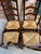 Vintage French Dining Chairs Set 6 Oak Barley Twist Rush Seat Ladder Back For Sale - Image 15 of 18