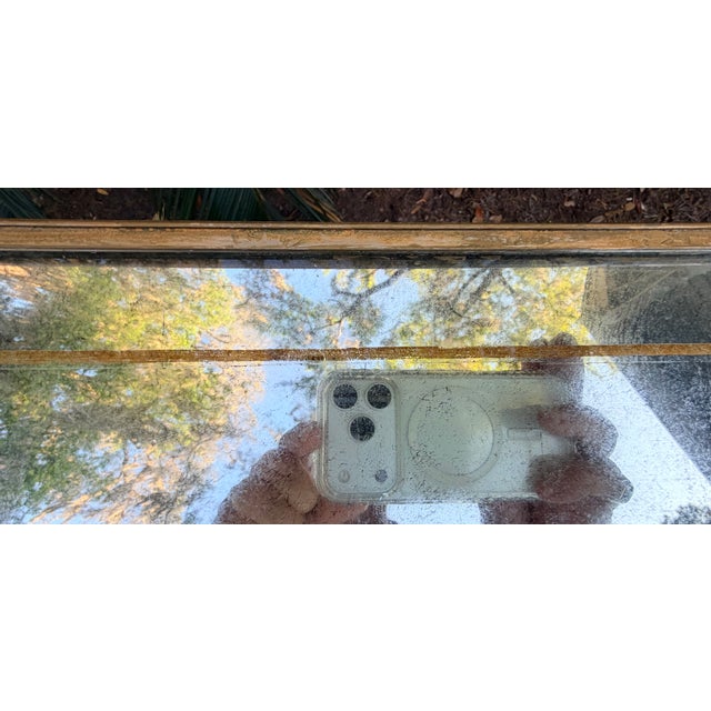 Lillian August 'Anton' Aged Brass and Shagreen Side Table For Sale - Image 16 of 17