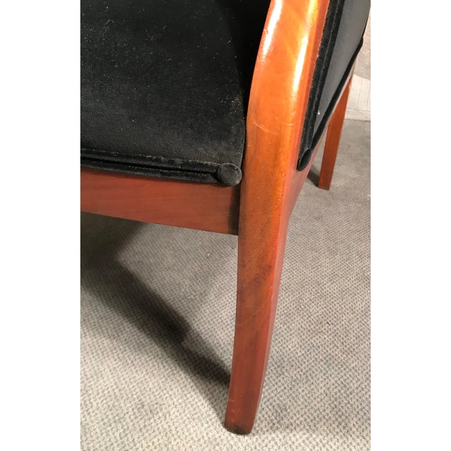 1840 South German Biedermeier Wingback Armchair For Sale - Image 4 of 8