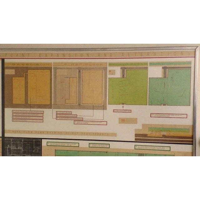 Mid 20th Century Mid 20th Century San Francisco Architectural Presentation Board For Sale - Image 5 of 10